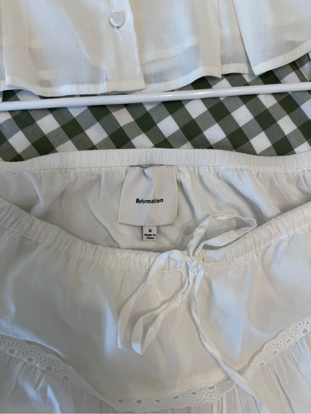 Reformation Valetta set in white - Picture 4 of 5